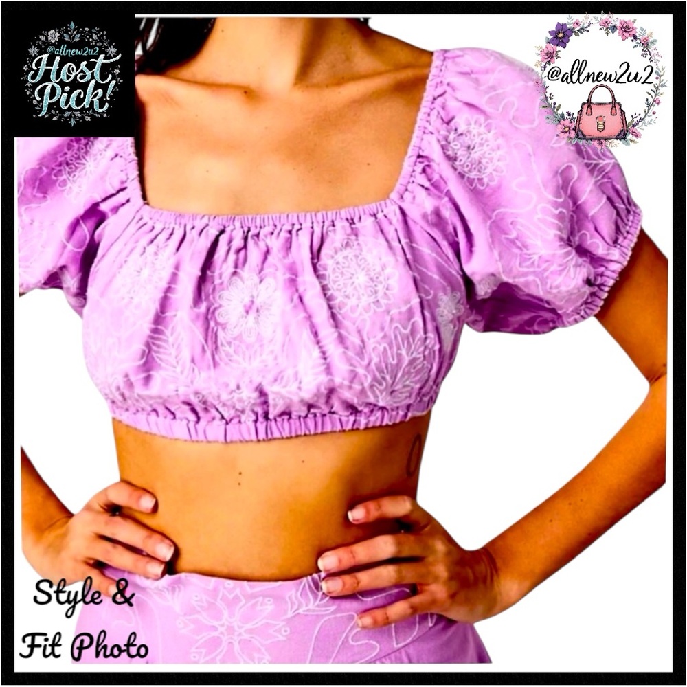 Free People 2 pc Set Lotus Gorgeous Soft Lilac Medium - Picture 3 of 15